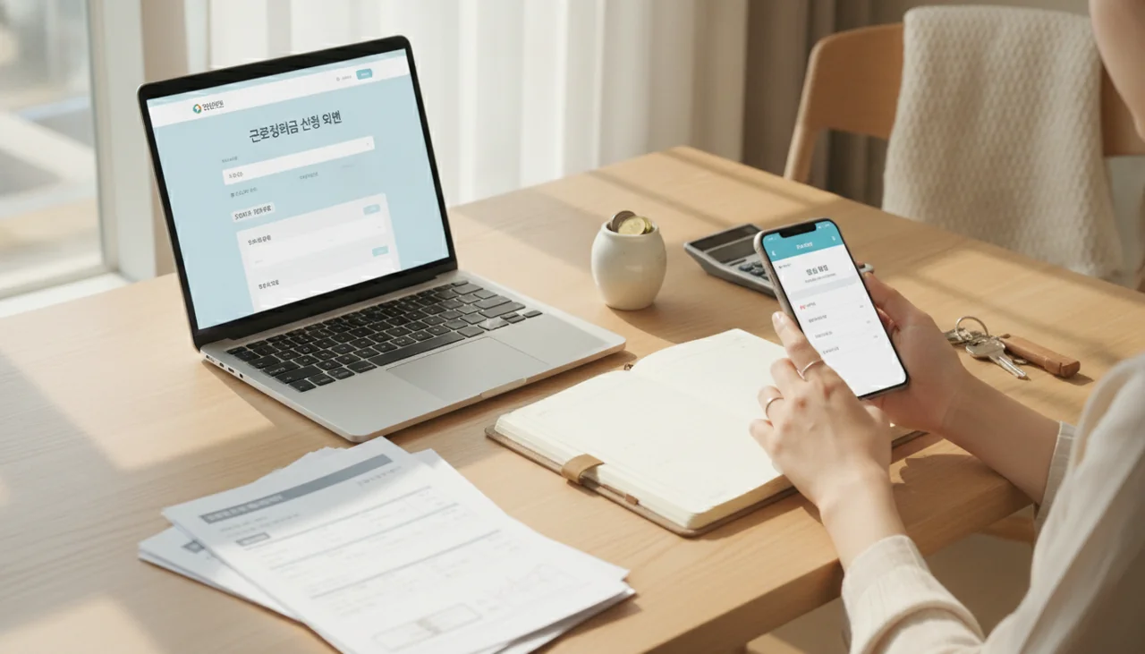 근로장려금 신청 화면