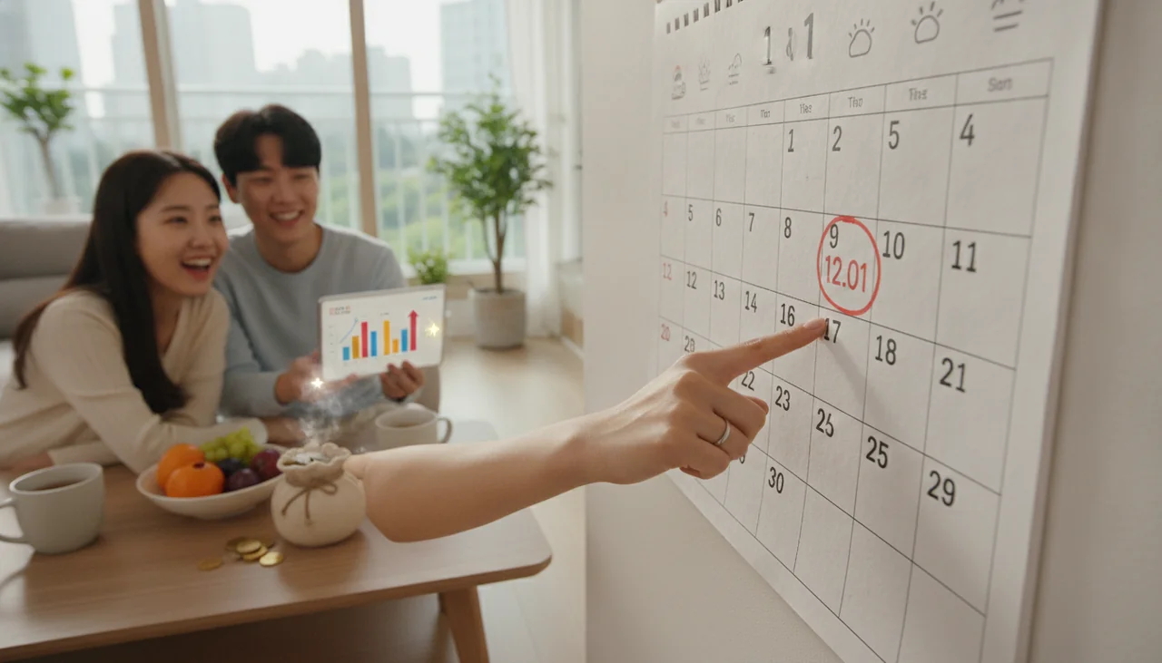 달력에 표시된 12월 1일